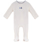 BUBANI BABY WHITE VELOUR BOAT FOOTIE + BEANIE