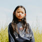 PEACH KIDS NAVY FISH KNIT BOW SWEATER