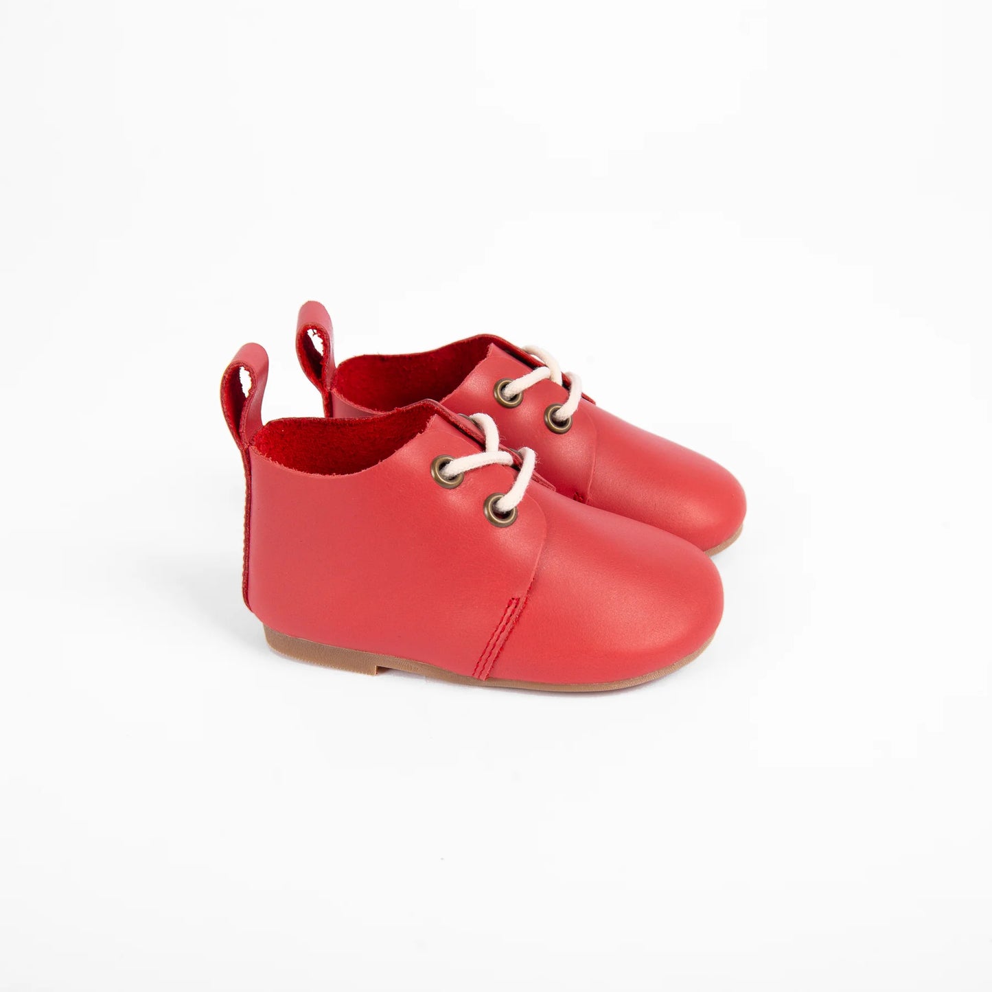 CAMILLE RED TEXTURED LACE BABY SHOE