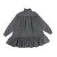 PETITE AMALIE BLACK DENIM RUFFLE COLLAR DRESS [Final Sale]
