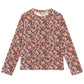 TUMBLE N DRY BURGUNDY FLORAL T-SHIRT