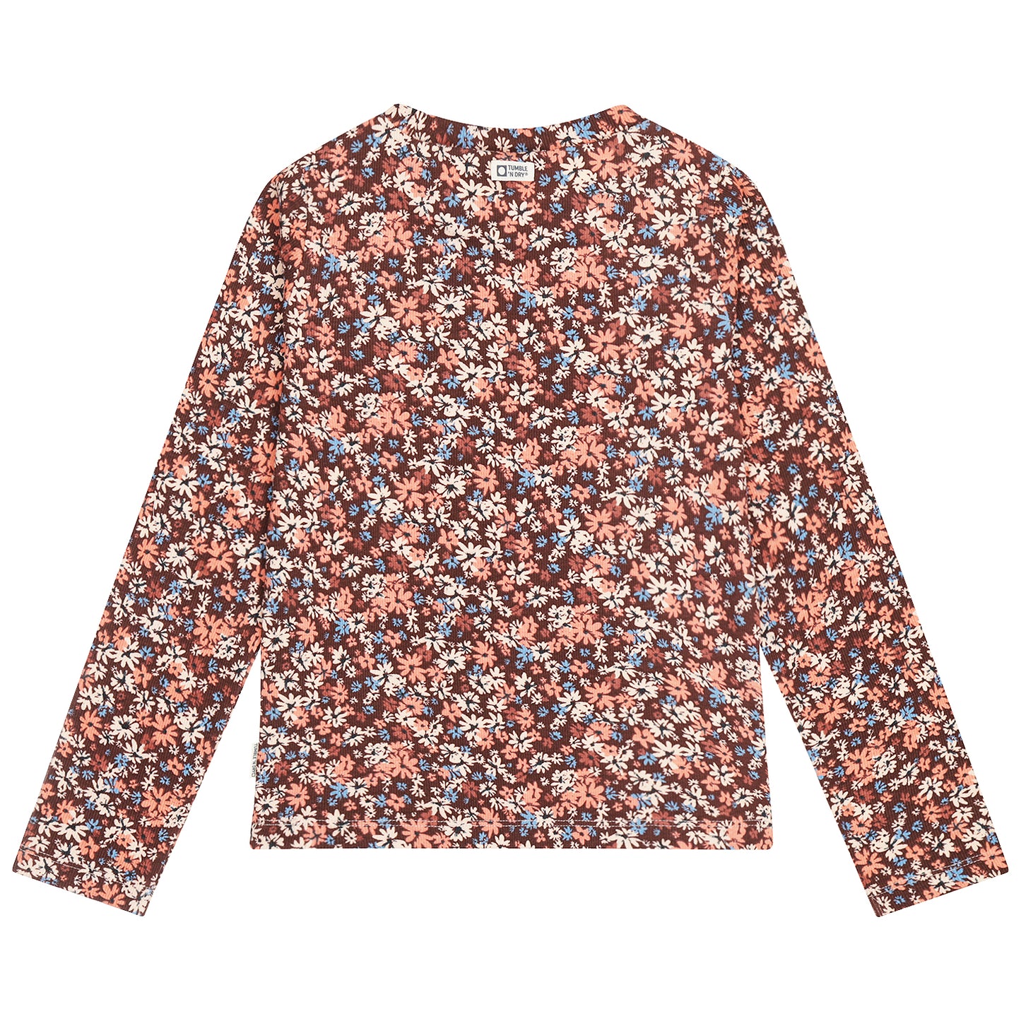 TUMBLE N DRY BURGUNDY FLORAL T-SHIRT