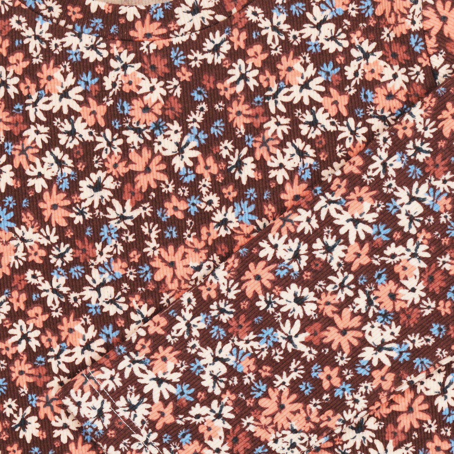 TUMBLE N DRY BURGUNDY FLORAL T-SHIRT