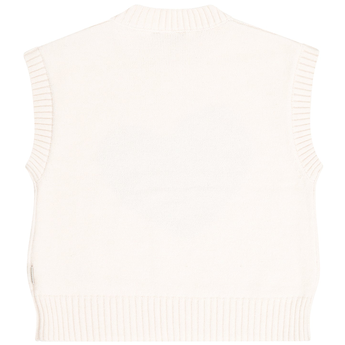 TUMBLE N DRY WHITE HEART PRINT KNIT SWEATER VEST