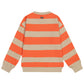 TUMBLE N DRY BEIGE/ORANGE STRIPE SWEATSHIRT