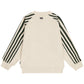 TUMBLE N DRY ECRU VARSITY STRIPE SWEATSHIRT