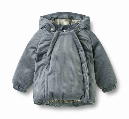 WHEAT DUSTY BLUE CORDUROY JACKET