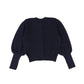 MIPOUNET NAVY DESIGN KNIT CARDIGAN