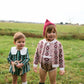 BIRINIT PETIT BURGUNDY FLORAL KNIT CARDIGAN