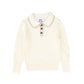 HEY KID IVORY KNIT COLLAR TOP [Final Sale]