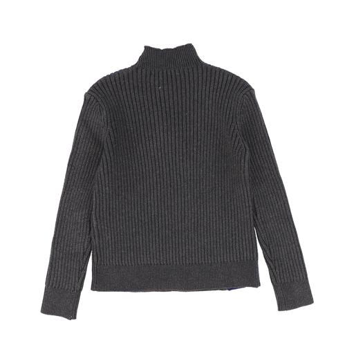 TAKE NOTE CHARCOAL KNIT X DESIGN SWEATER [Final Sale]