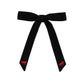 LE ENFANT BLACK HORSE EMBROIDERED BOW [FINAL SALE]