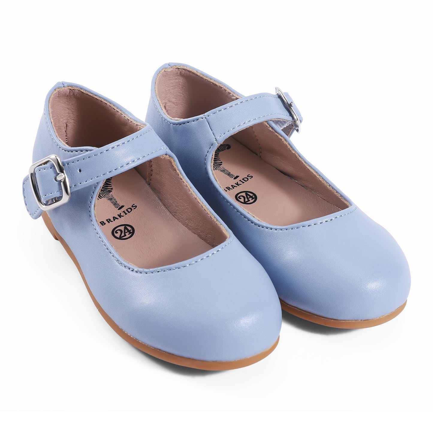 Steel Blue Buckle Mary Jane | Size 22 by Zeebra Steel Blue Buckle Mary Jane | Size 22 by Zeebra