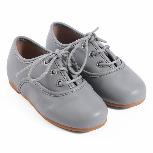 ZEEBRA STEEL GREY LACE UP SHOE