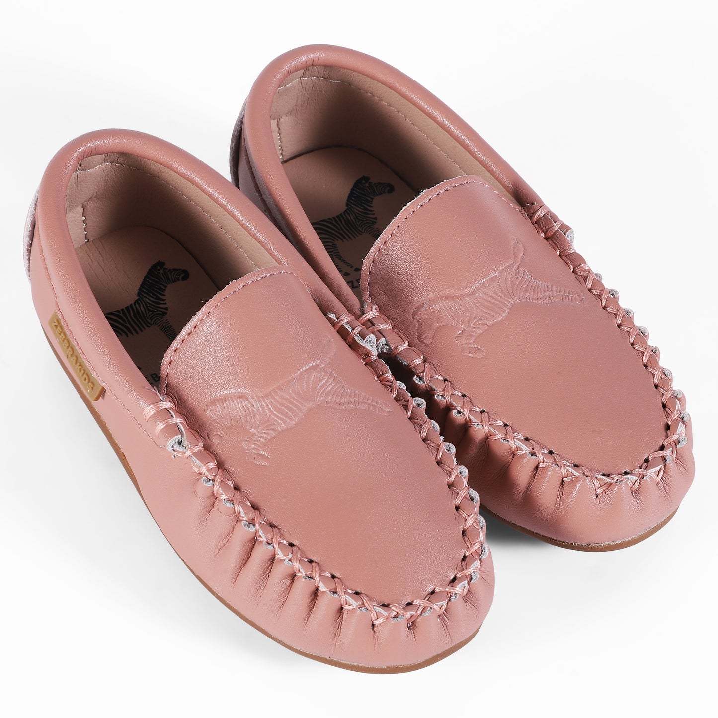 ZEEBRA PINK EMBOSSED LOAFER