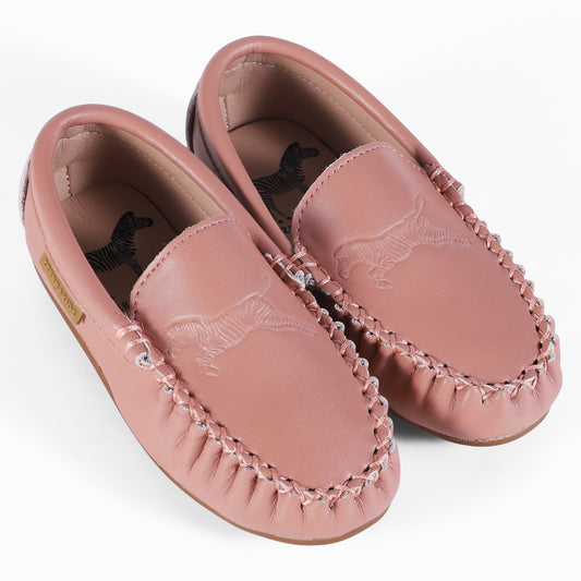 ZEEBRA PINK EMBOSSED LOAFER