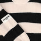 SONIA RYKIEL BLACK/PINK WIDE STRIPE SWEATER [FINAL SALE]