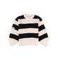 SONIA RYKIEL BLACK/PINK WIDE STRIPE SWEATER [FINAL SALE]