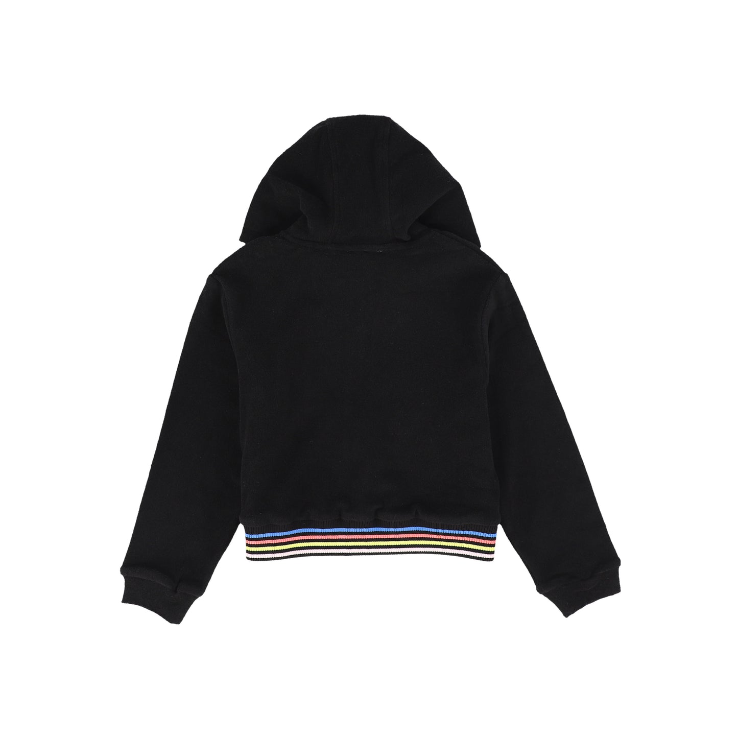 SONIA RYKIEL BLACK COLORED STRIPED TERRY SWEATSHIRT