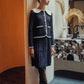 VARSITY 2.0 NAVY KNIT JACKET