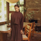 VARSITY 2.0 BURGUNDY DENIM PLEAT SKIRT