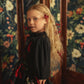 PIP + PIO BLACK RUFFLE BLOUSE