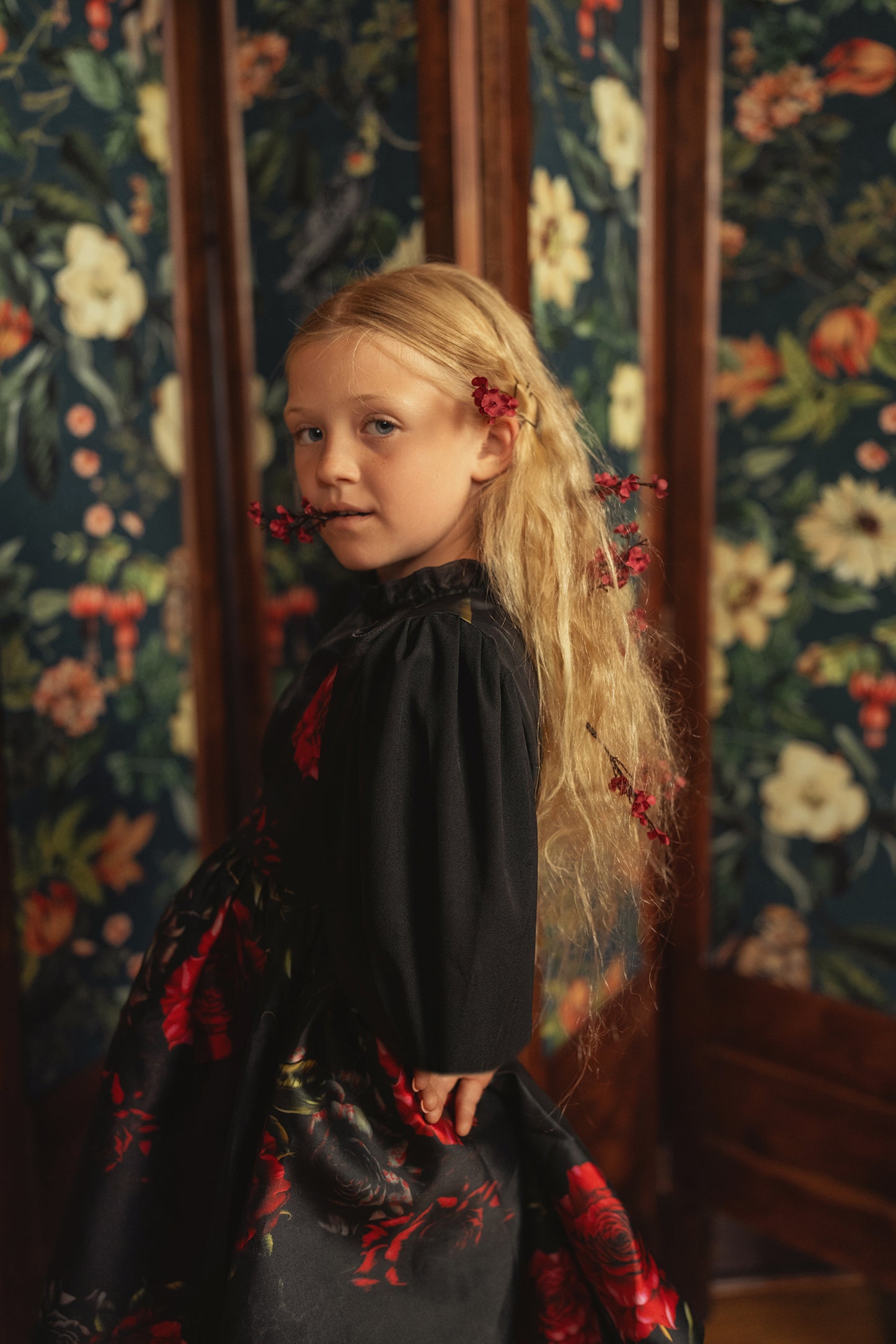 PIP + PIO BLACK RUFFLE BLOUSE