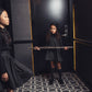BYKE BLACK TAFFETA JUMPER
