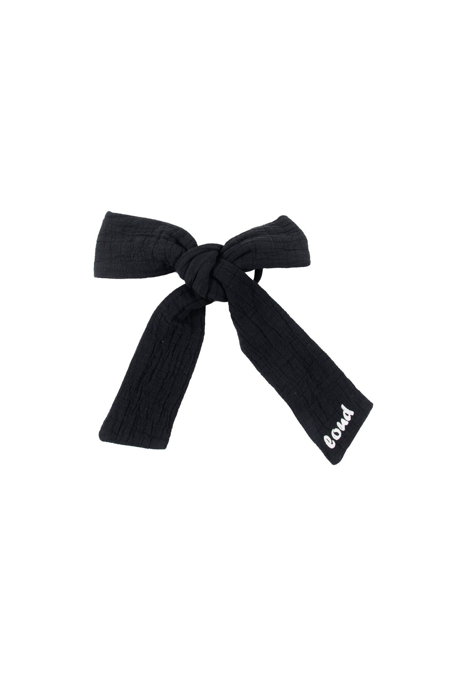 LOUD BLACK/WHITE LOGO BOW