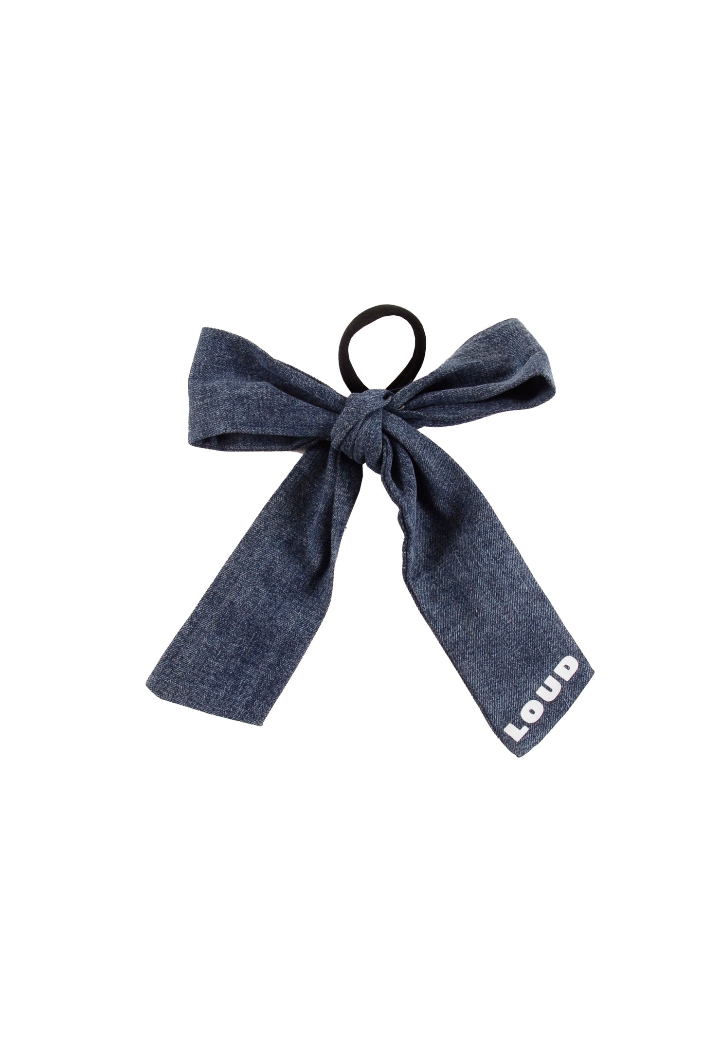 LOUD MID BLUE DENIM WASH BOW