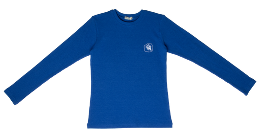 CREW KIDS ROYAL BLUE RIBBED T-SHIRT