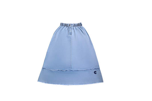 CREW KIDS  BLUE DENIM MAXI SKIRT [FINAL SALE]