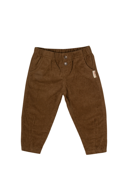 CREW KIDS CAMEL CORDUROY BARREL PANTS