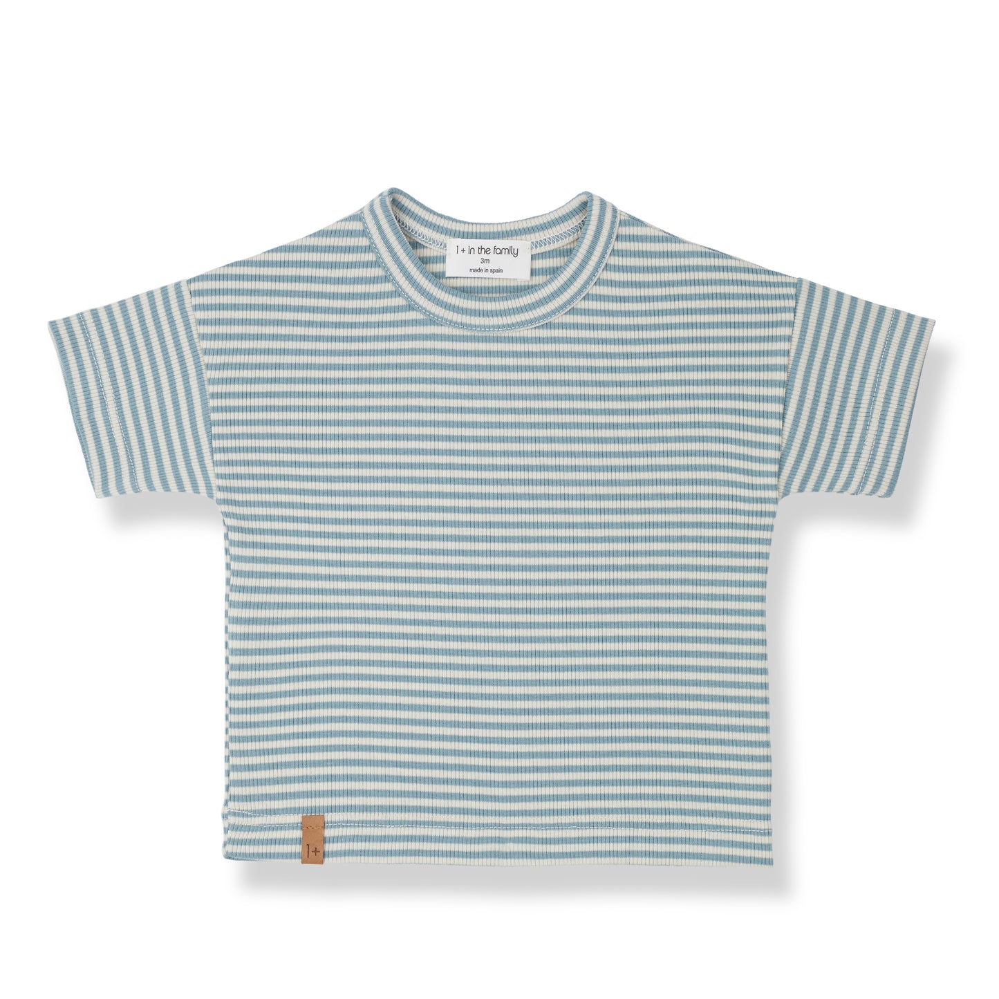 1 + IN THE FAMILY BLUE STRIPED SS TEE [FINAL SALE]