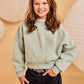A076 SAGE GREEN SOLID SWEATSHIRT