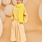 A076 BEIGE MIDI SKIRT