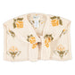 PIUPIUCHICK ECRU FLOWER PRINT KNIT SAILOR COLLAR