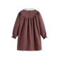 CERA UNA VOLTA PURPLE EMBROIDERED LACE COLLAR DRESS