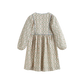 CERA UNA VOLTA CREAM/GREEN WREATH FLORAL DRESS