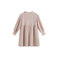 CERA UNA VOLTA BLUSH RUFFLE TRIM TEXTURED DRESS