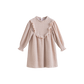 CERA UNA VOLTA BLUSH RUFFLE TRIM TEXTURED DRESS