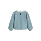 CERA UNA VOLTA DUSTY BLUE PETER PAN COLLAR POINTELLE SWEATER