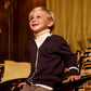 LE BOURDON BROWN V-NECK TRIM CARDIGAN