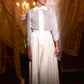 FRANCESCA GUILIANO WHITE SWISS DOT NECK TIE SET