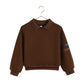 RETRO KID CHESTNUT SCUBA COLLAR SWEATSHIRT