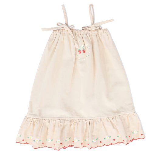 BEBE ORGANIC PINK BOW STRAP JUMPER