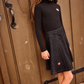 LITTLE PARNI BLACK LOGO TURTLENECK