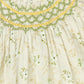 BAYBALA BEIGE/GREEN FLORAL SMOCKED DRESS