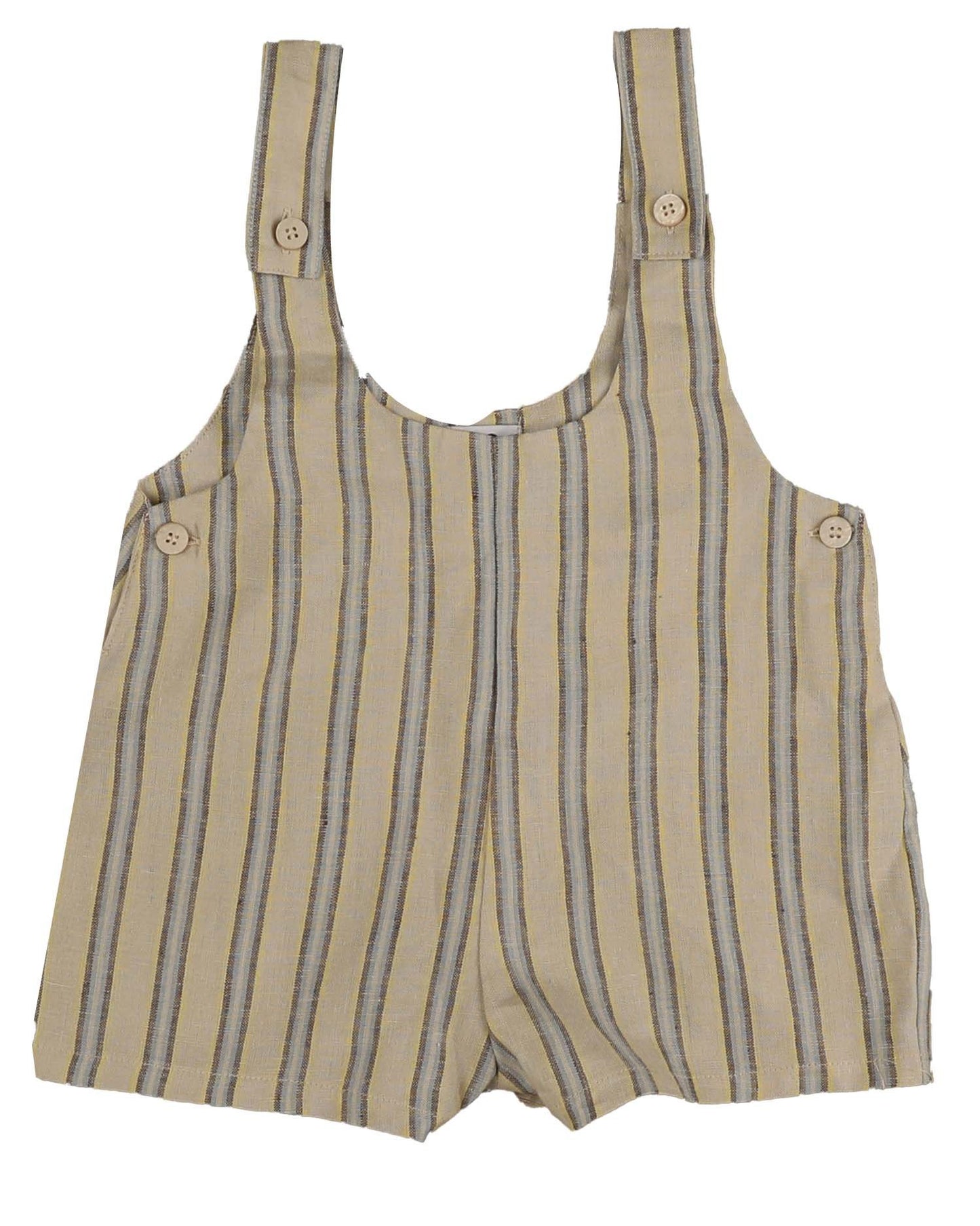 BELATI BEIGE & YELLOW STRIPED OVERALLS [FINAL SALE]