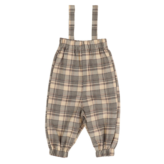 BELATI BLUE PLAID OVERALLS